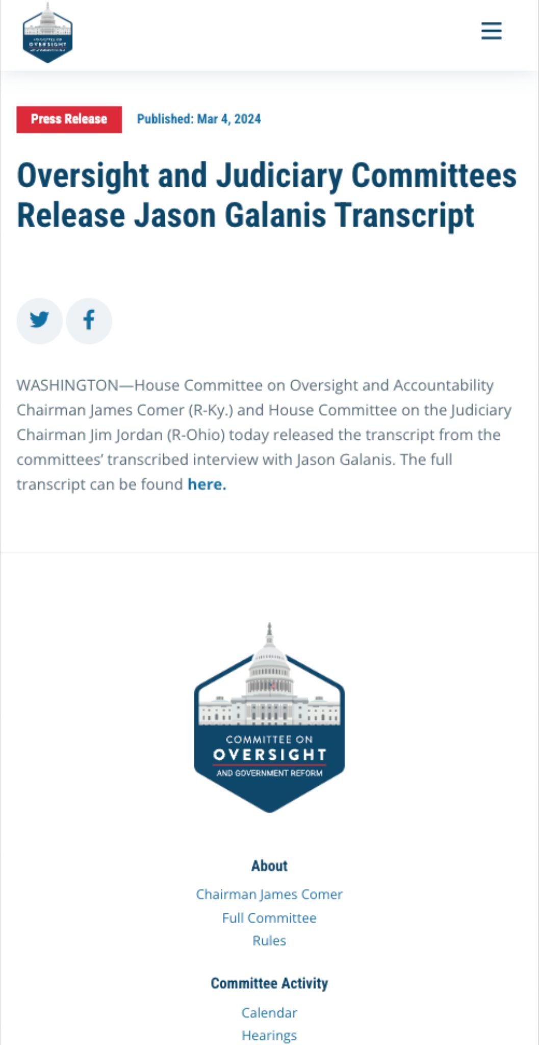 House Oversight